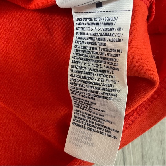 Abercrombie and Fitch Boys Orange T shirt , Embroidered Logo. Size M 100% Cotton - Picture 7 of 11